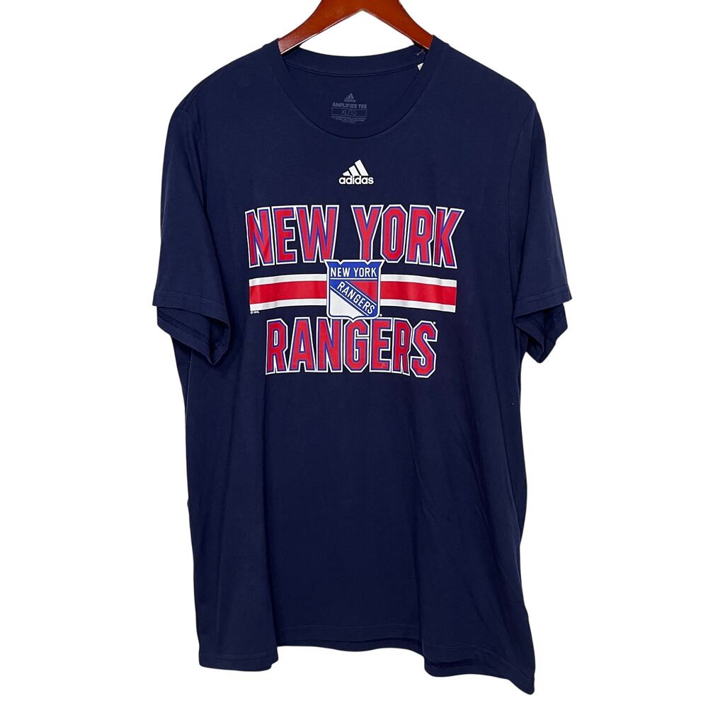 Adidas New York Ranger Amplifier Tee Shirt Men's XL